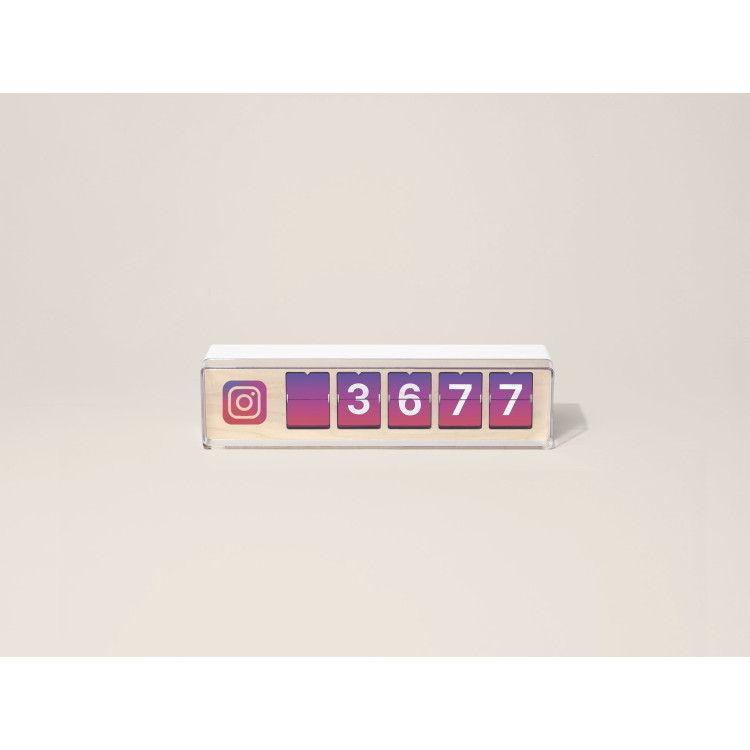 Real Time Instagram Follower Counter - 5 Ziffern