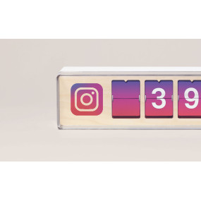 Real Time Instagram Follower Counter - 7 Ziffern