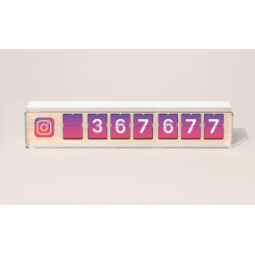 Real Time Instagram Follower Counter - 7 digits