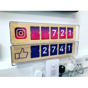 Real Time Instagram Follower Counter - 5 Ziffern